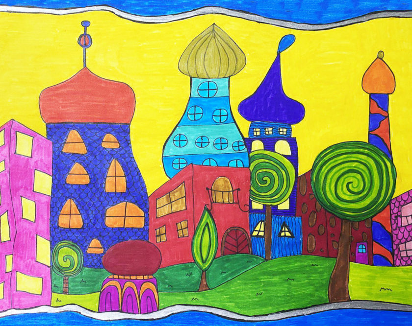 Magdalena Brandstätter, 6A - Hundertwasser-Variation