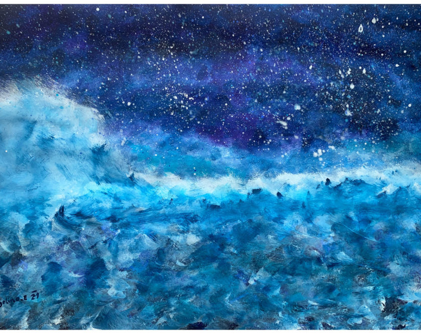 Angelina Erlacher, 5C - Acrylmalerei, Stürmisches Meer Angelina Erlacher, 5C - Acrylmalerei, Stürmisches Meer