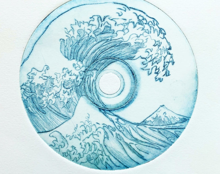 Elisa Auer, 8B - Radierung auf CD Elisa Auer, 8B - Radierung auf CD