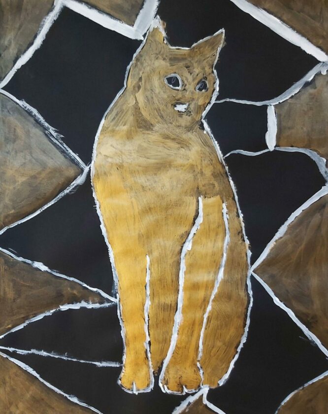 Brunner_Johannes,_6S_-_Klimts_Katze Johannes Brunner, 6S - Klimts Katze