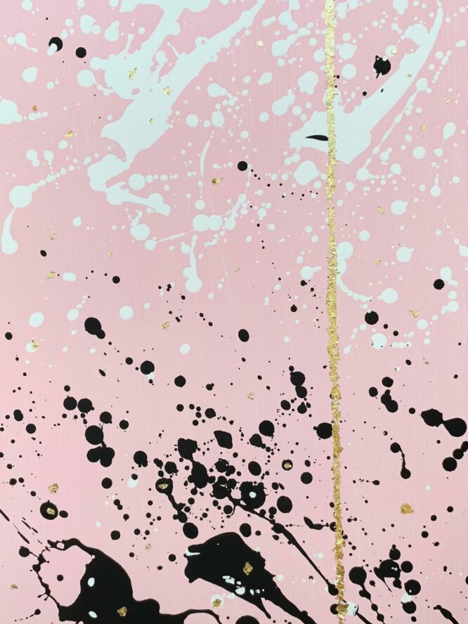Lucy Samyi, 8C Aryl und Blattgold auf Leinwand 40 x 60 cm Lucy Samyi, 8C Aryl und Blattgold auf Leinwand 40 x 60 cm
