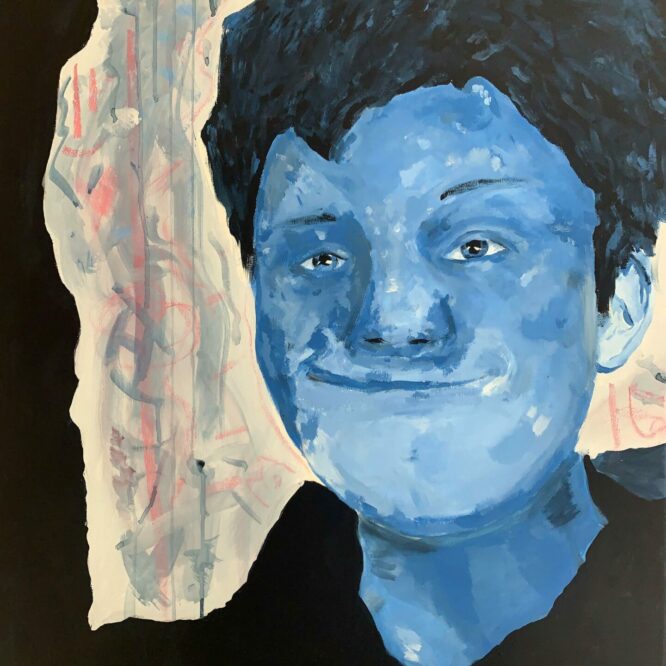 Sara Kelz, 6B - Acryl auf Leinwand Sara Kelz, 6B - Acryl auf Leinwand