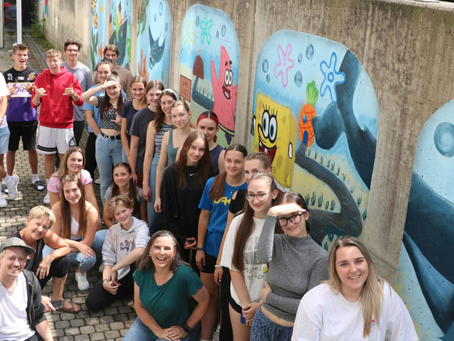 Gruppenbild Street-Art-Projekt Gruppenbild