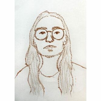 Simona Novak, Schokoladen-Selbstporträt, DIN A4 Simona Novak, Schokoladen-Selbstporträt, DIN A4