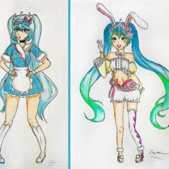 Zsuzsa Budiczky,5A - Hatsune Miku, jeweils DIN A4 Zsuzsa Budiczky,5A - Hatsune Miku, jeweils DIN A4